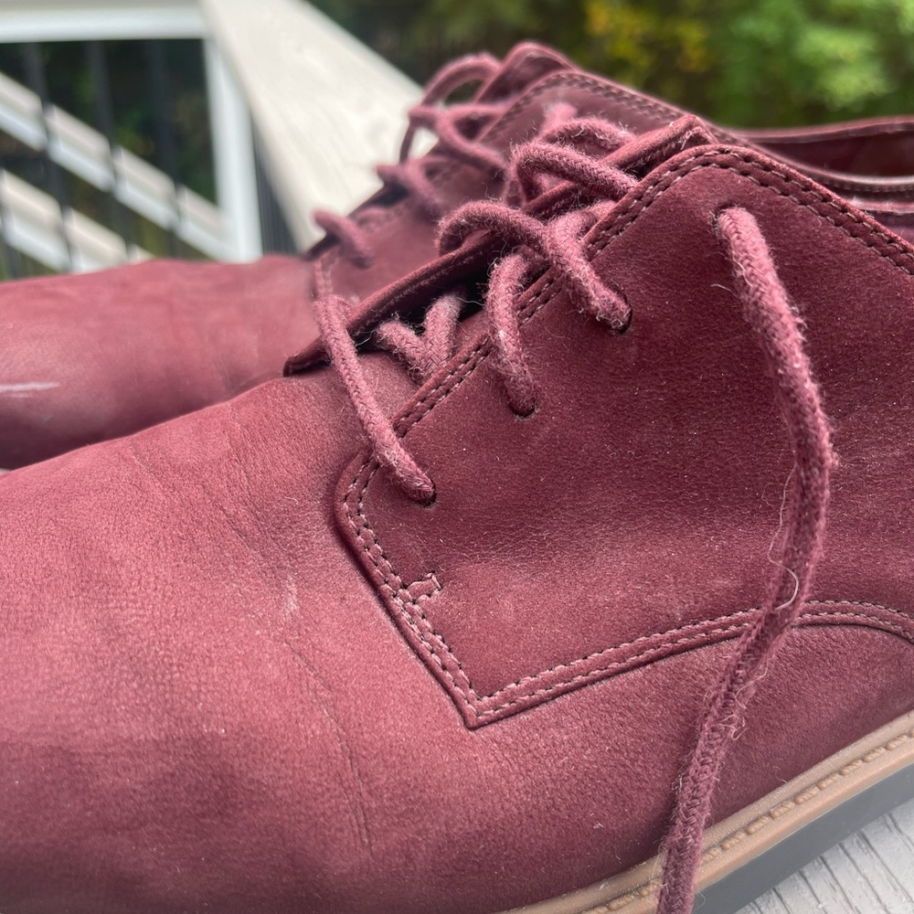 Clarks Women's Raisie Bloom Oxford, Burgundy Nubuck, 11 M US